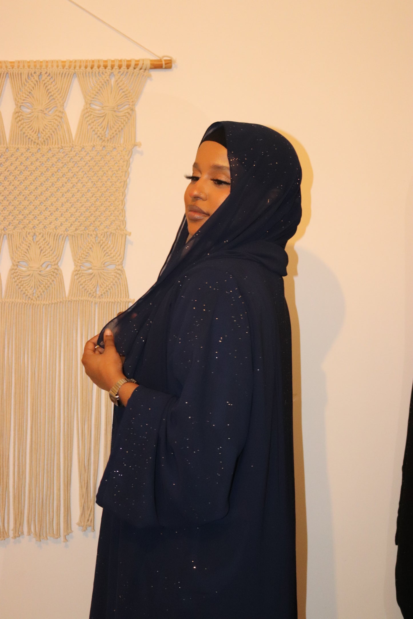 GLITTER ABAYAH BLUE
