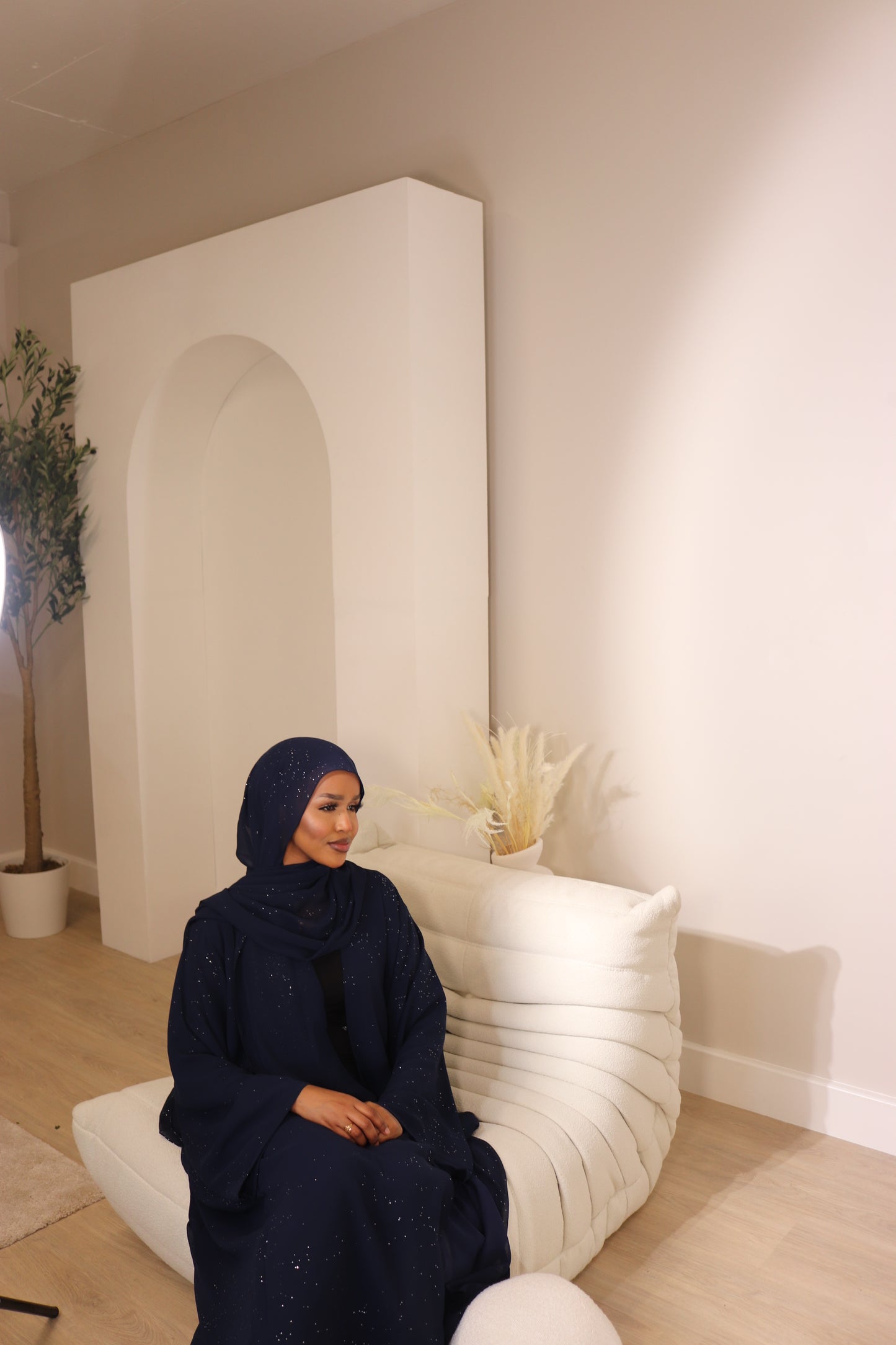 GLITTER ABAYAH BLUE